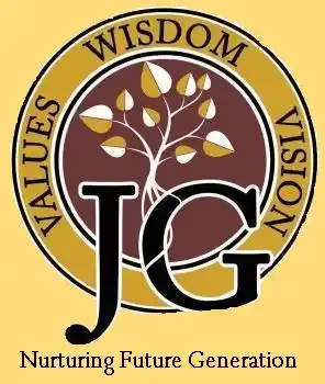 JG University Ahmedabad logo