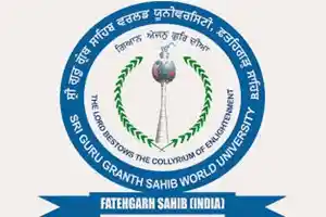 Sri Guru Granth Sahib World University Fatehgarh logo